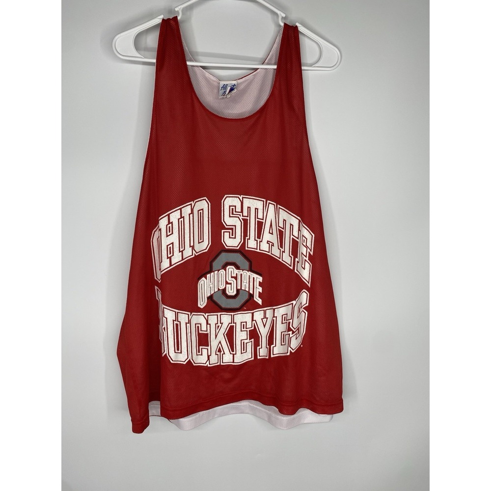 Vintage All Out Fan! Ohio State Jersery Mens Large Buckeyes Basketball